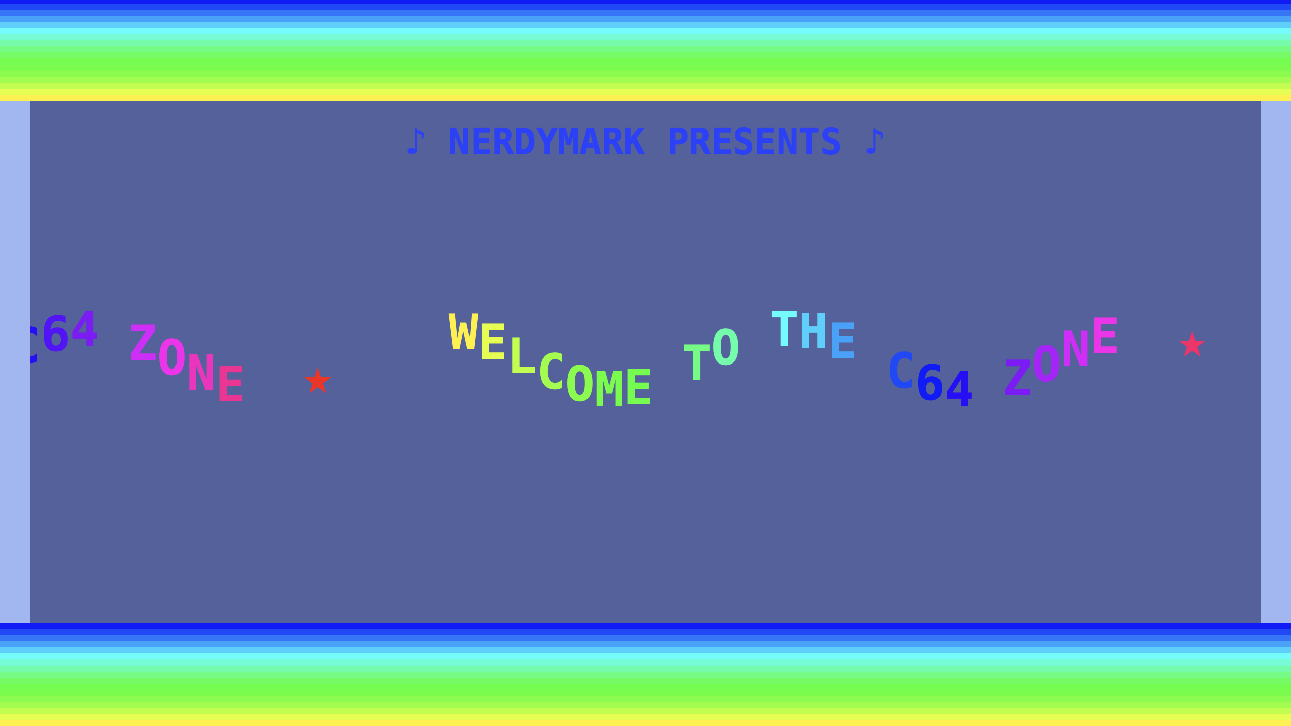 C64 Demoscene screensaver scene