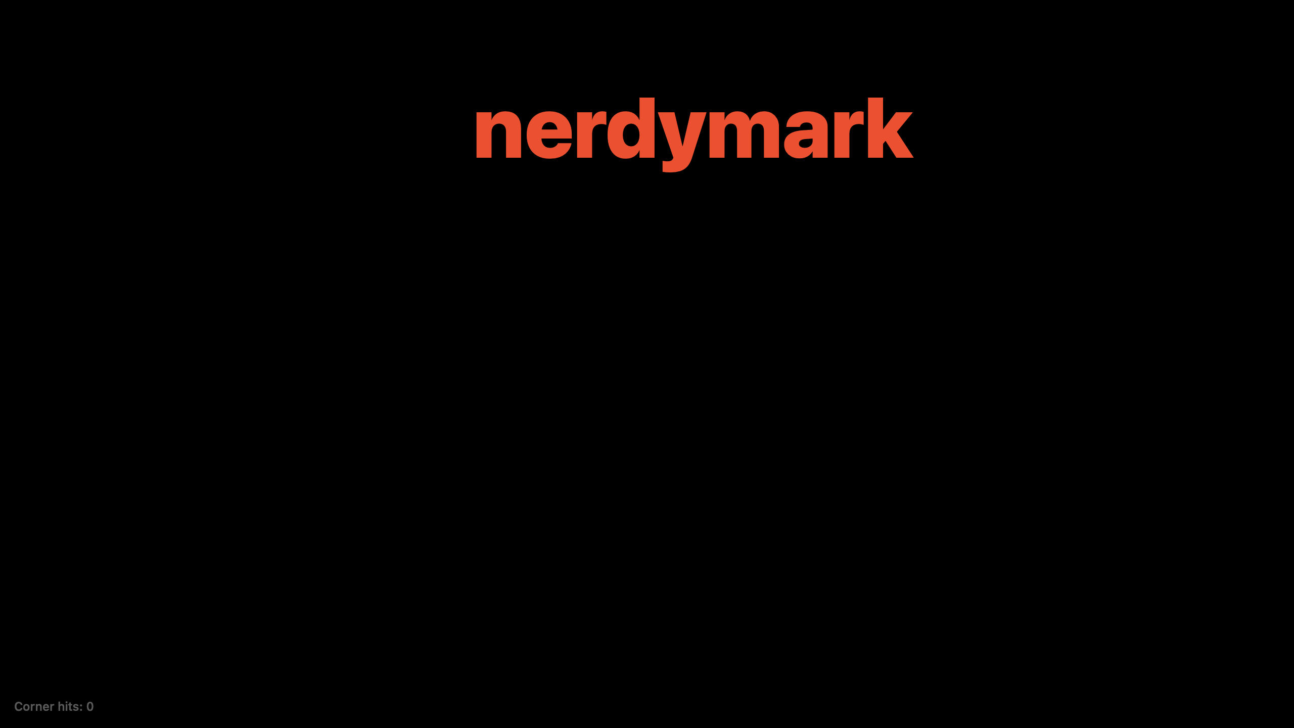 Dvd screensaver scene