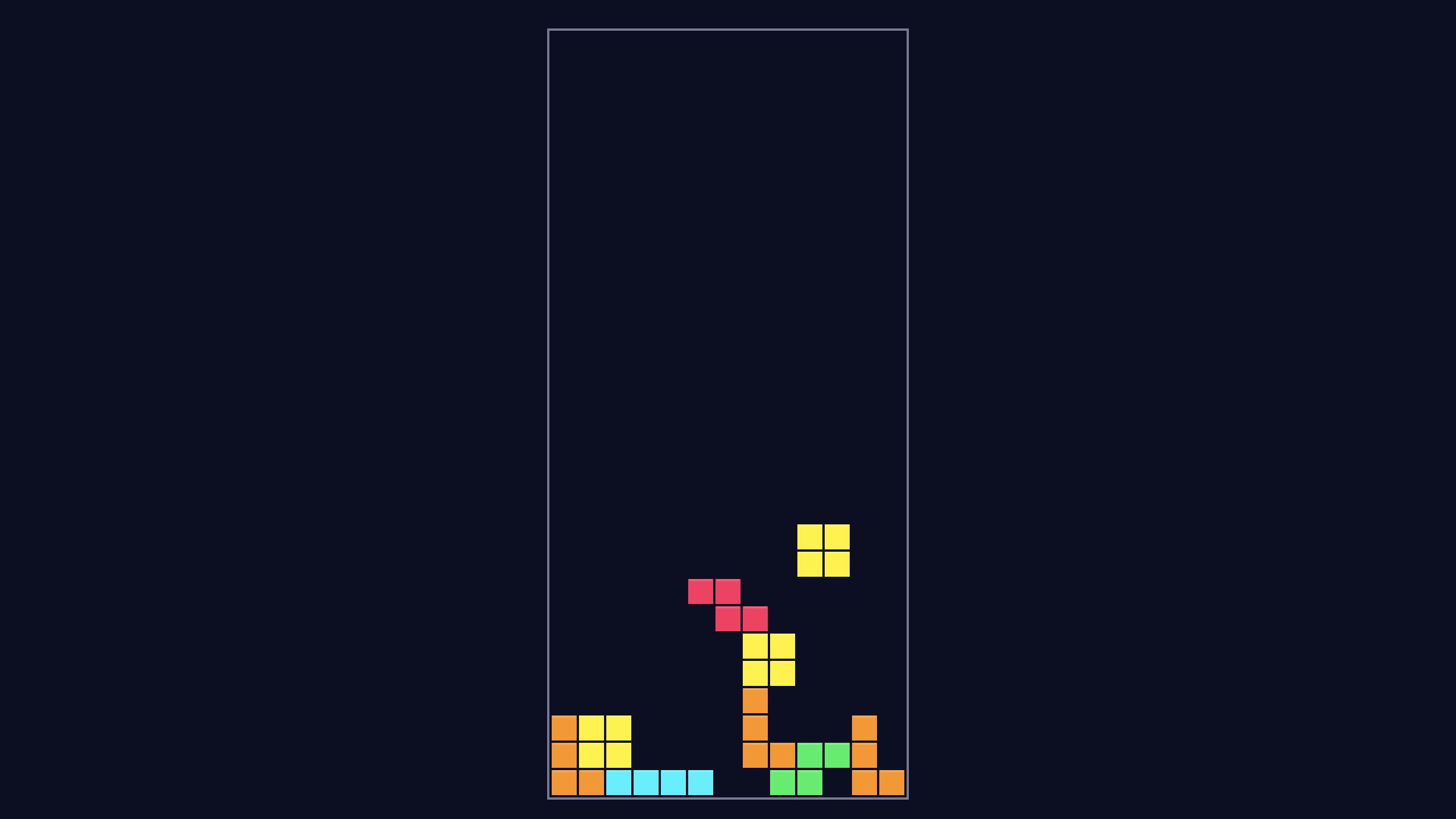 Falling Blocks screensaver scene