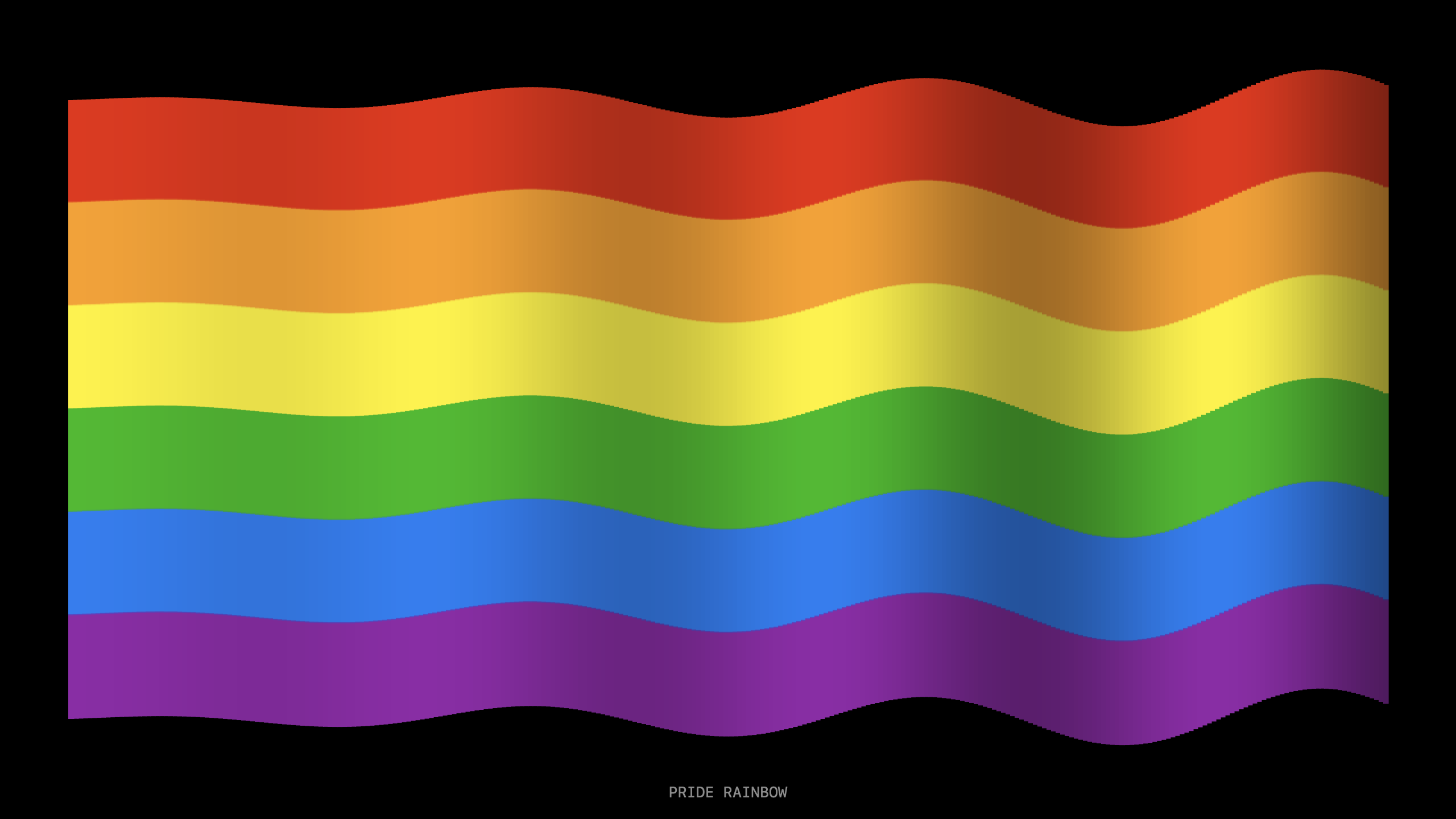 Flag Wave screensaver scene