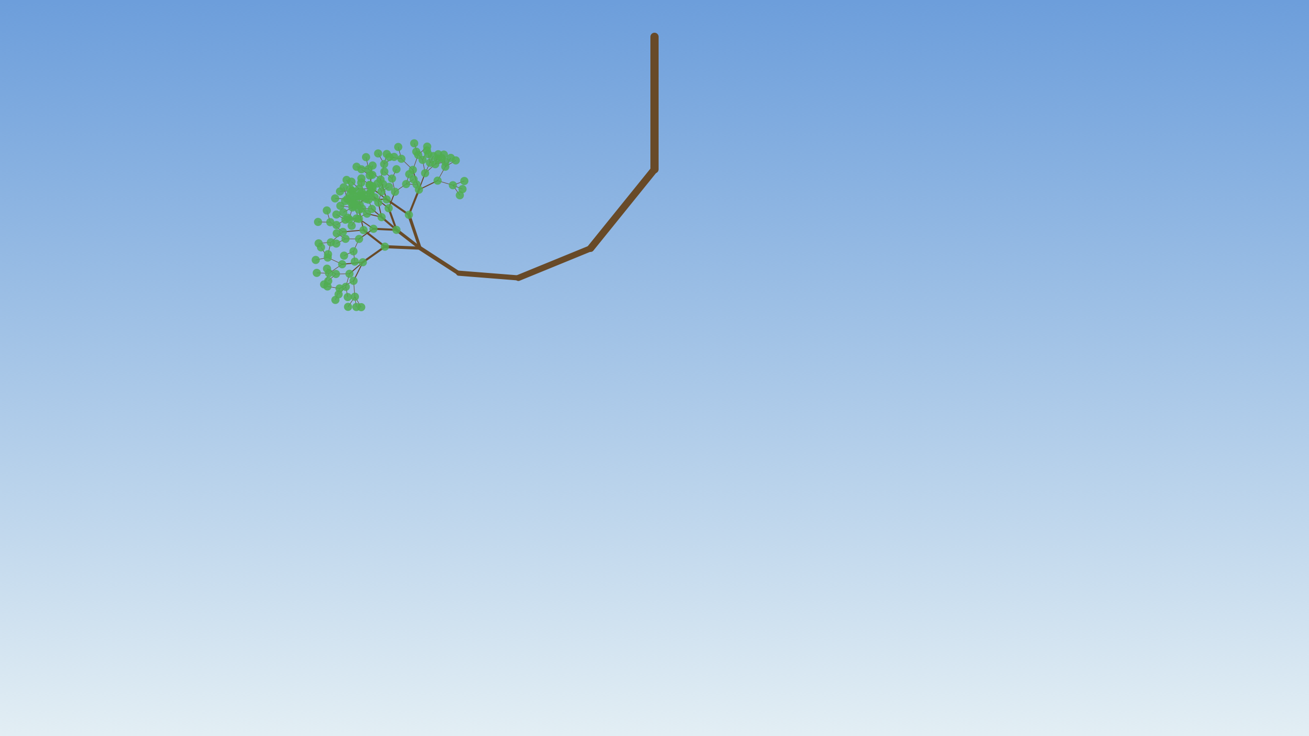 L System Tree screensaver scene