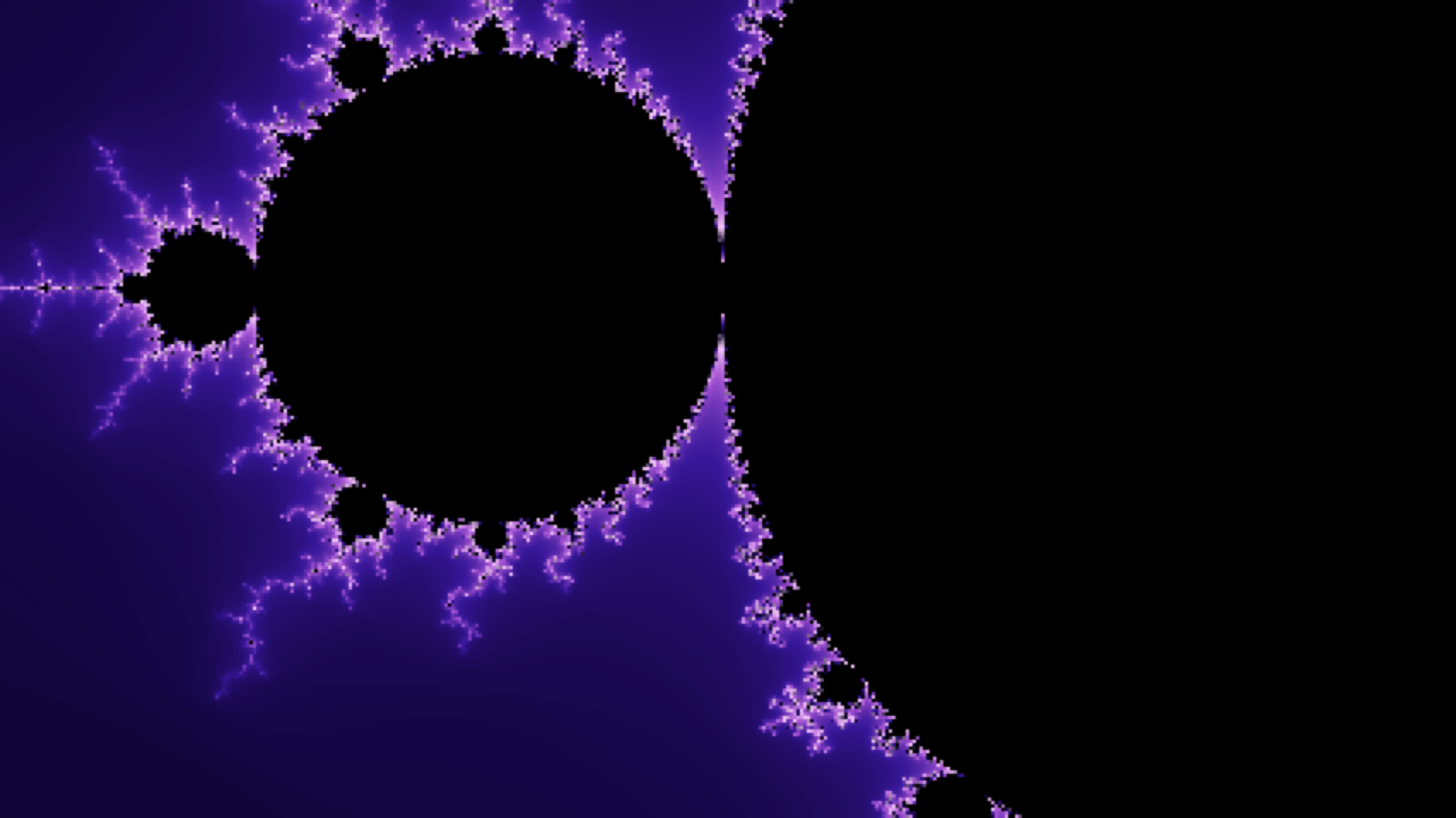 Mandelbrot screensaver scene