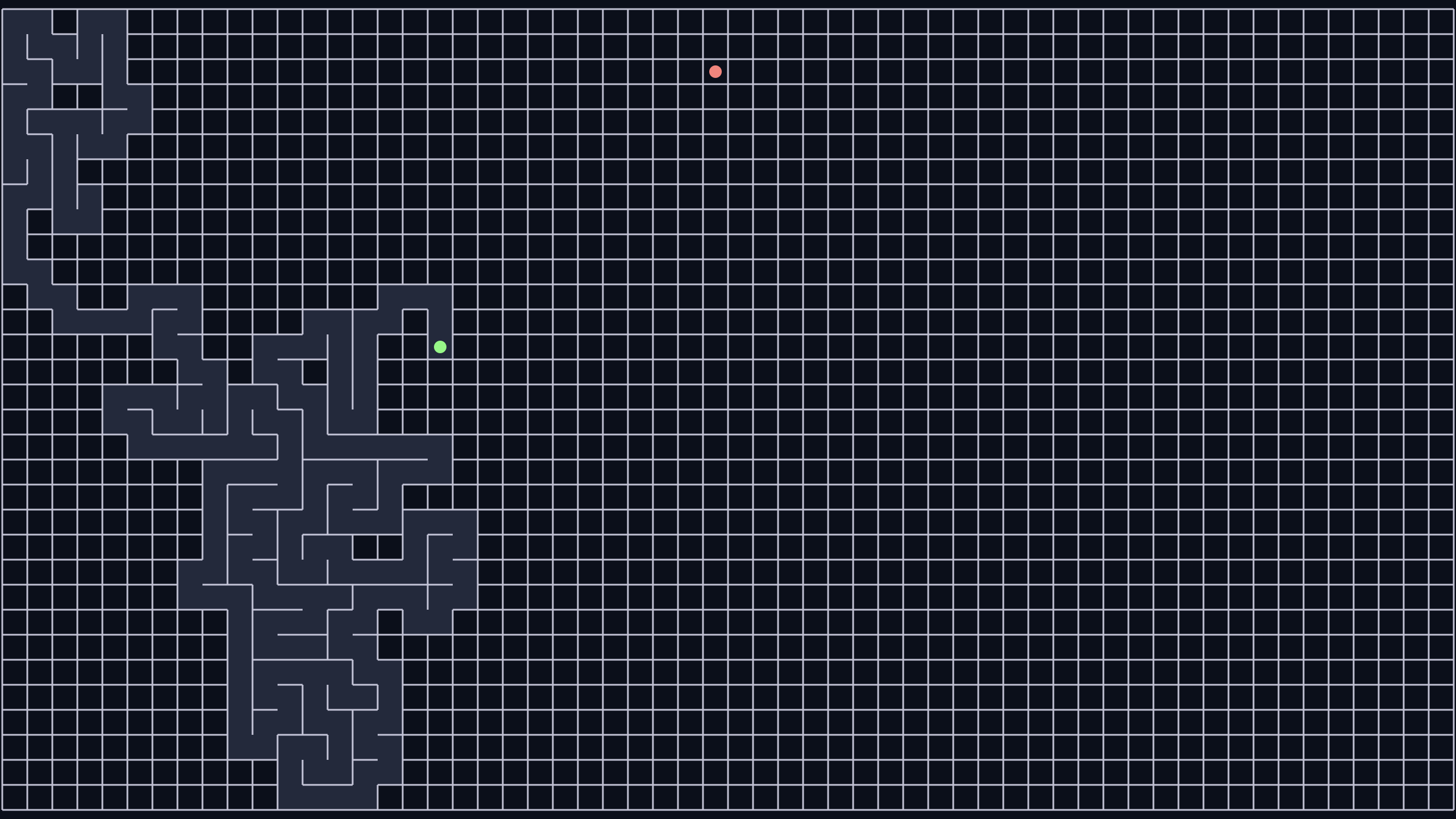 Maze screensaver scene