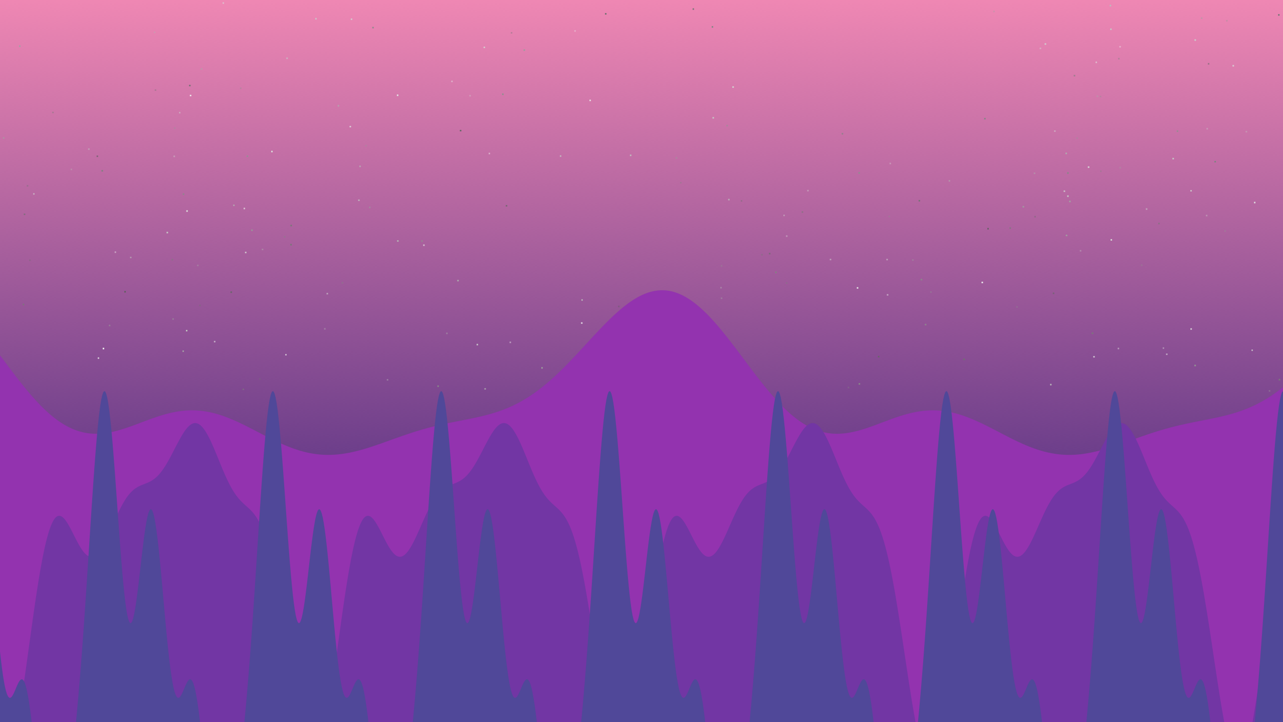 Parallax Scroller screensaver scene