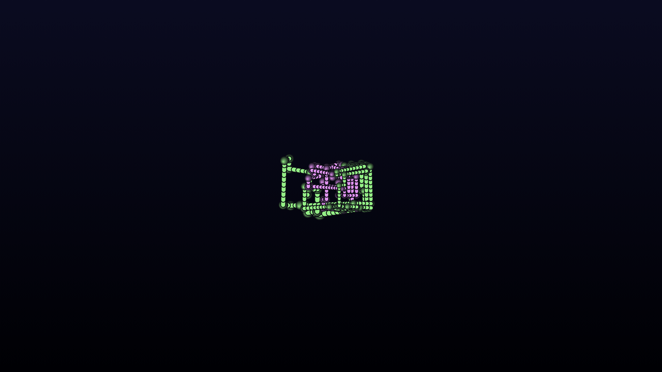 Pipes 3D screensaver scene