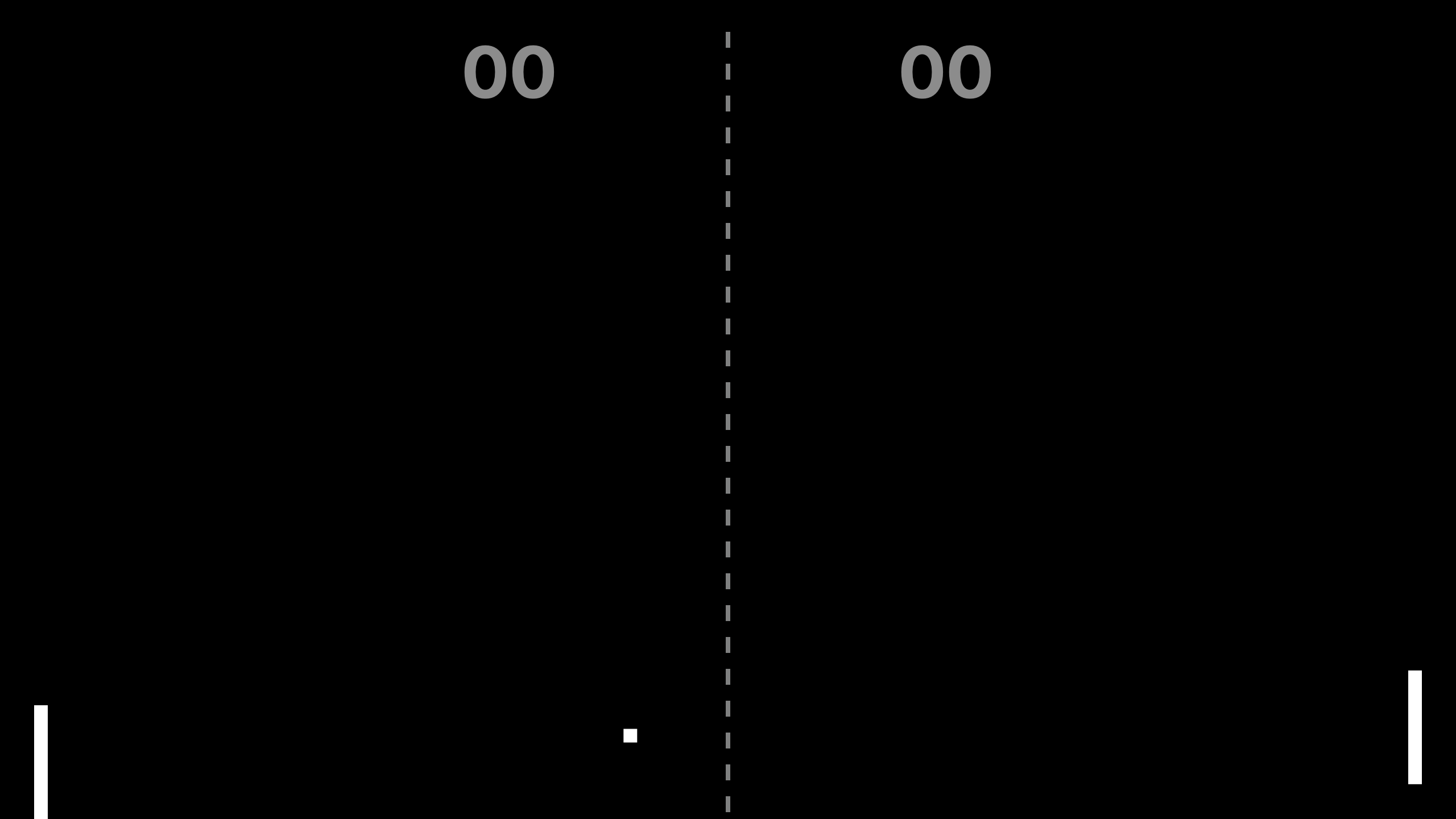 Pong Ai screensaver scene