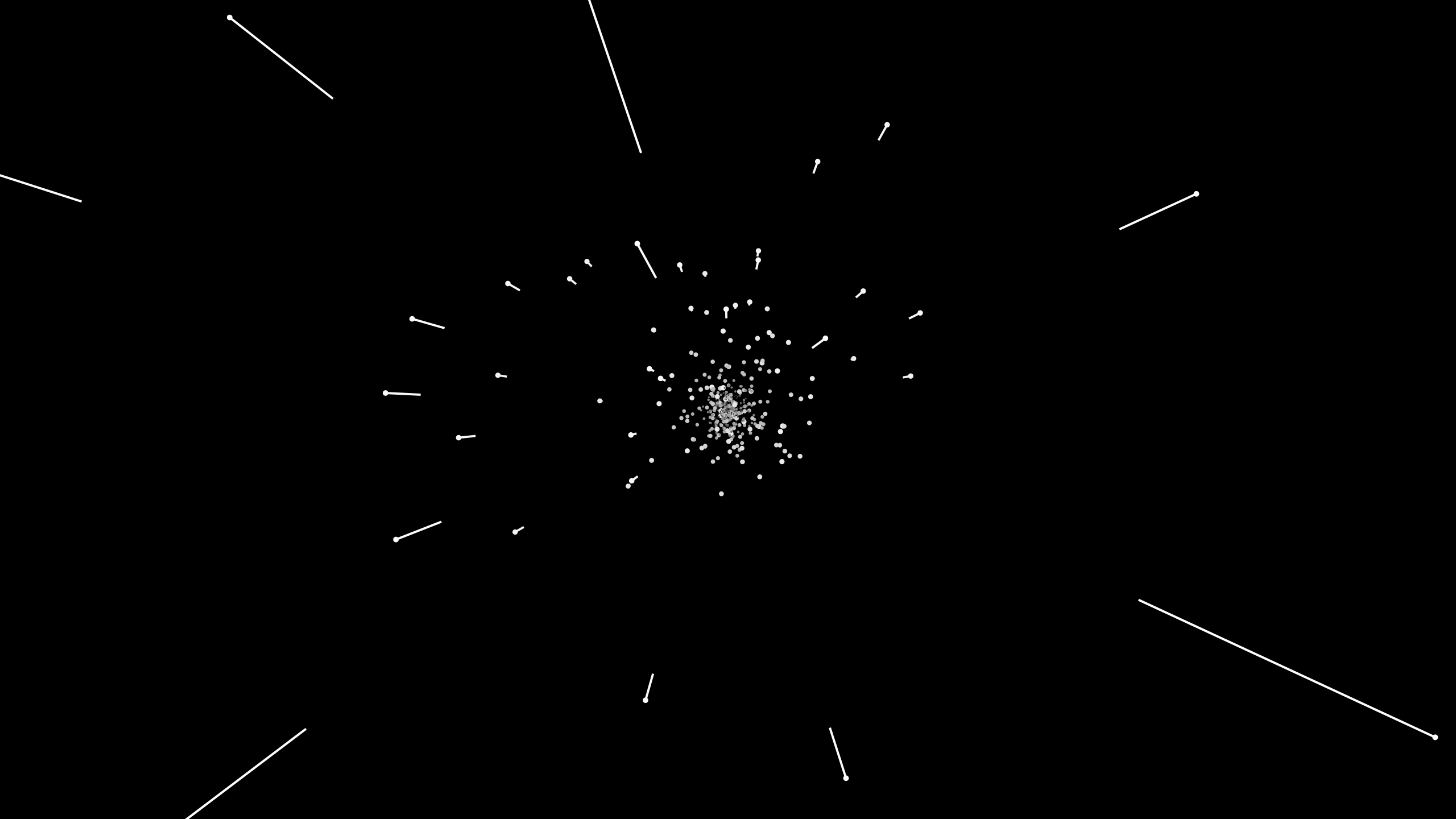 Starfield screensaver scene