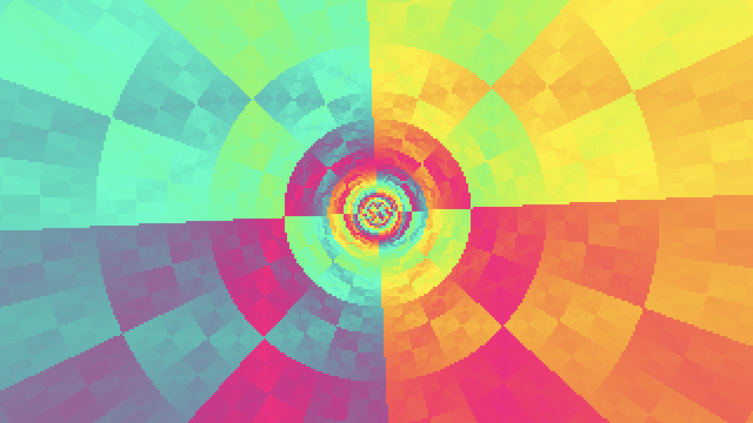 Tunnel screensaver scene